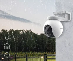 Ezviz Caméra de surveillance extérieure connectée HB8 avec panneau solaire