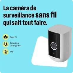 Netatmo Caméra de surveillance extérieure sans fil avec batterie, Omajin by