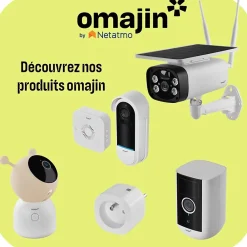 Netatmo Caméra de surveillance extérieure sans fil avec batterie, Omajin by