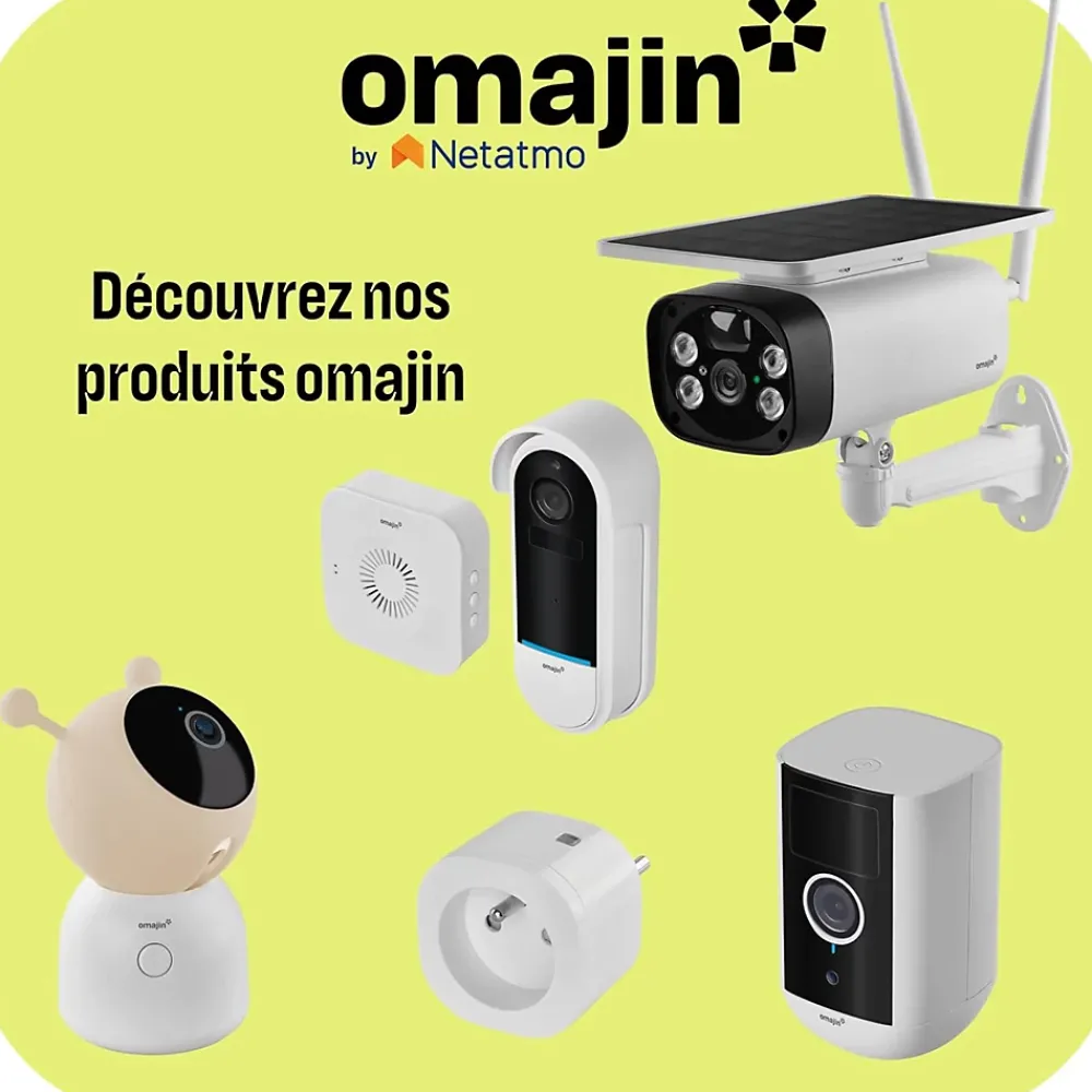 Netatmo Caméra de surveillance extérieure sans fil avec batterie, Omajin by