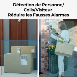 Reolink Caméra de surveillance Sonnette exterieur connectee D340W Noir