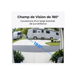 Reolink Caméra de surveillance Sonnette exterieur connectee D340W Noir