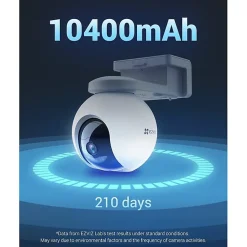 Ezviz Caméra De Surveillance-Caméra de vidéosurveillance extérieure sur batterie HB8 2K+