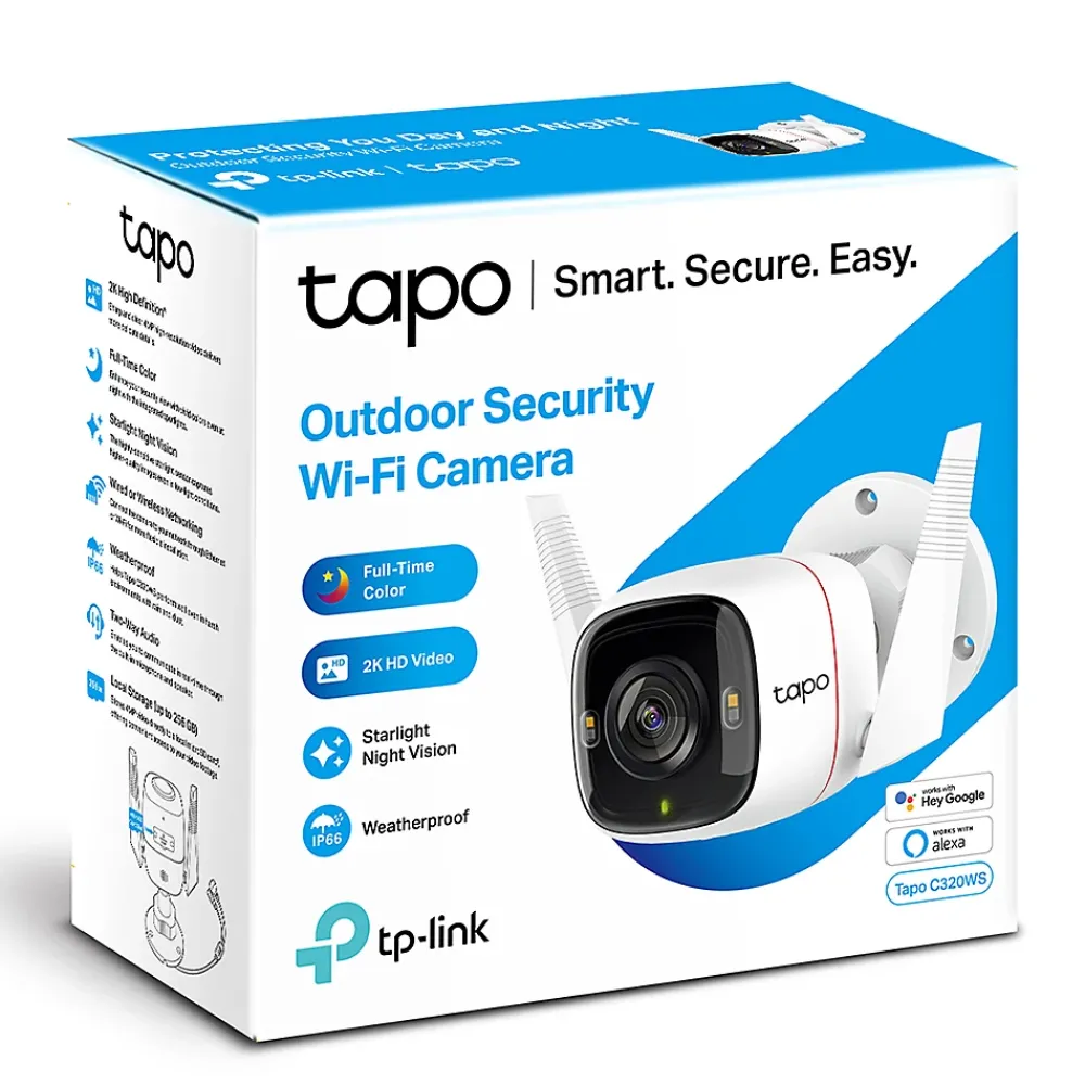 TP-Link Caméra De Surveillance-Caméra de vidéosurveillance extérieure connectée Tapo C320WS 2K HD
