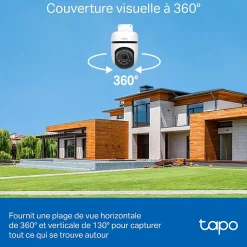 TP-Link Caméra De Surveillance-Caméra de vidéosurveillance extérieure Tapo TC41blanc