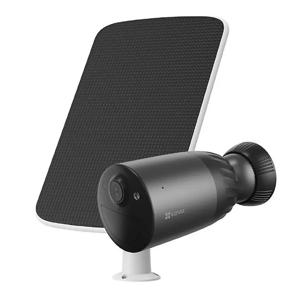 Ezviz Caméra De Surveillance-Caméra de vidéosurveillance extérieure avec panneau solaire EB3 noir