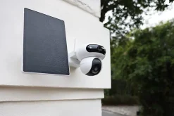 Ezviz Caméra de vidéosurveillance extérieure avec panneau solaire CS-HB90/SP-R100 blanc
