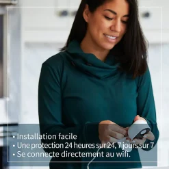 Arlo Caméra de vidéosurveillance intérieure sans fil Essential 1080p noire
