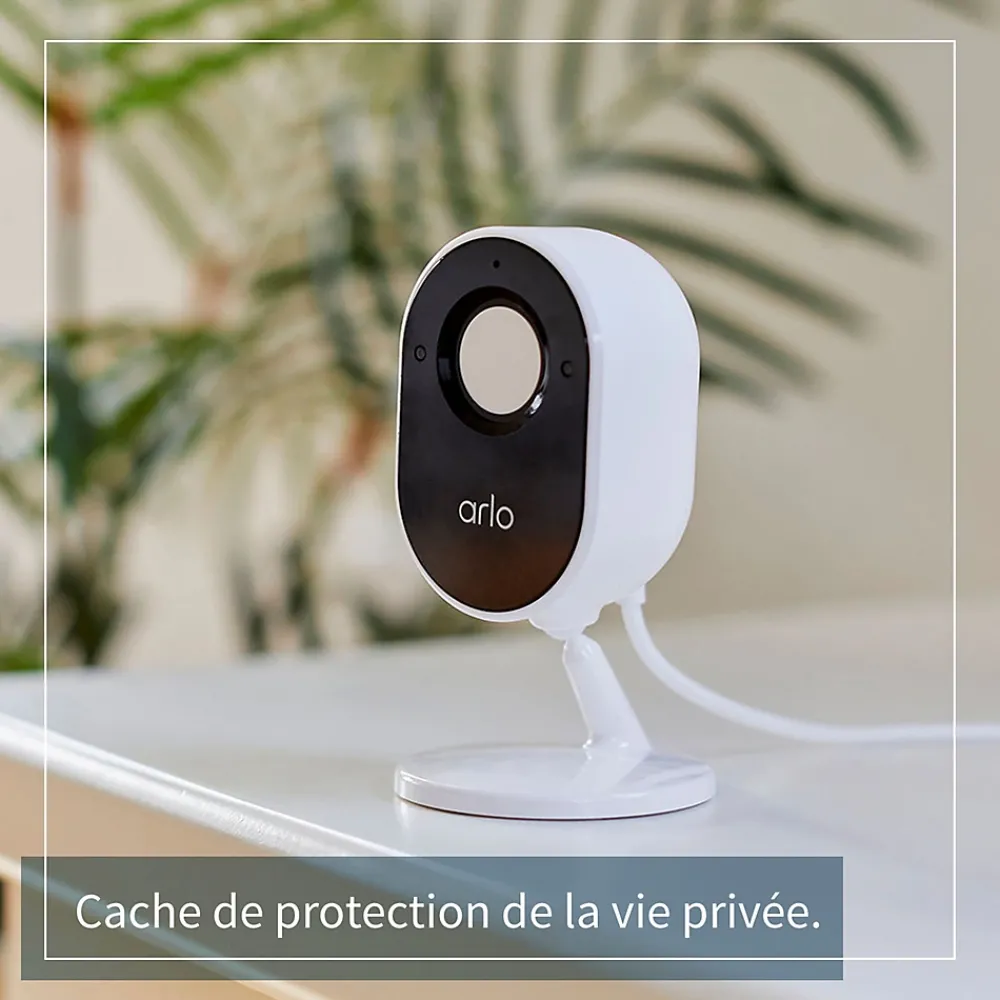 Arlo Caméra de vidéosurveillance intérieure sans fil Essential 1080p noire