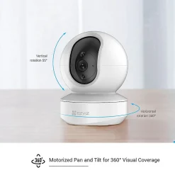 Ezviz Caméra de vidéosurveillance rotative TY1