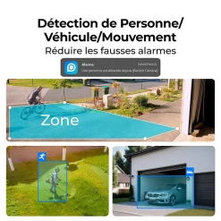 Reolink Caméra extérieure - - B320 - Panneau solaire - Blanc