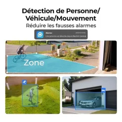 Reolink Caméra extérieure - - B320 - Panneau solaire - Blanc