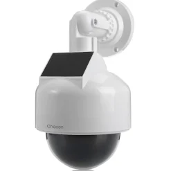 Chacon Caméra factice solaire forme dôme LED bleue
