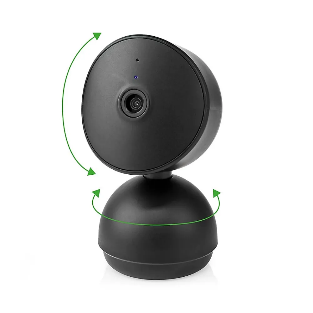 Nedis Caméra De Surveillance-Caméra intérieure SmartLife Wi-Fi Full HD 1080p Inclinaison du pano
