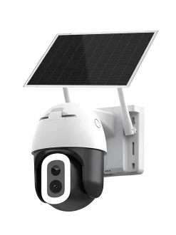Kyf Caméra IP Extérieure Motorisée 4MP Ultra HD Solaire Autonome avec Éclairage LED 800 lm et WiFi Dual Band