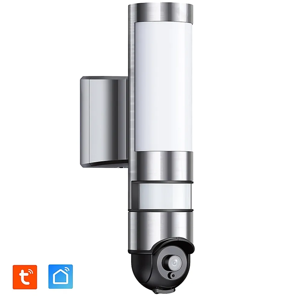 Kyf Caméra De Surveillance-Caméra 3 Mp Extérieure Motorisée 220V avec Éclairage LED 1600LM