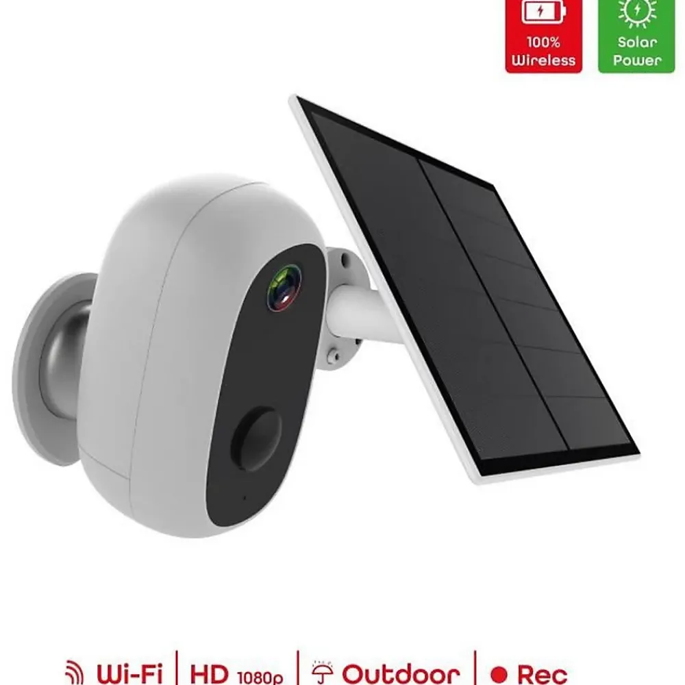 Chacon 2 caméras avec panneau solaire - - 2-IPCAM-BE03-PS - Extérieur - WiFi