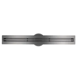Bernstein Evacuation De Douche-Caniveau de douche en Acier inox avec Siphon évacuation, Drain de cabine de douche avec Filtre anti-odeurs, Métal, FlexM03, 80cm
