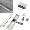 Saniverre Evacuation De Douche-Caniveau de douche Italienne DALA inox L.70 cm anti-odeurs + filtre, drainage performant -