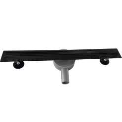 Saniverre Evacuation De Douche-Caniveau de douche italienne étroit TIKA L.70 cm acier inoxydable avec siphon 360, drainage 36l/min