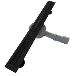 Saniverre Evacuation De Douche-Caniveau de douche italienne étroit TIKA L.70 cm acier inoxydable avec siphon 360, drainage 36l/min