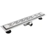 Saniverre Evacuation De Douche-Caniveau de douche L.120 cm JAZY design linéaire, inox, anti-odeurs, drainage élevé -