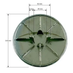 Nicoll Capot pour bonde - Diamètre 112 mm - Turboflow -