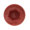 Vis Express Cache Vis Et Cache Trou-Capuchon plastique Vis Diamètre 6.3 Surplat 10 RAL8012 brun rouge - 30 pièces