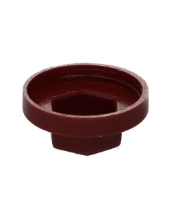 Vis Express Cache Vis Et Cache Trou-Capuchon plastique Vis Diamètre 6.3 Surplat 10 RAL8012 brun rouge - 30 pièces