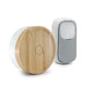 Avidsen Carillon sans fil blanc et bambou