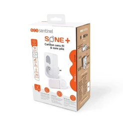 SCS Sentinel Sonnette Et Carillon-Carillon sans fil enfichable blanc Sone +