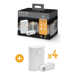 Extel Visiophone-Carillon sans fil à fixer ou poser Carillo - Portée 100 m - - 061007
