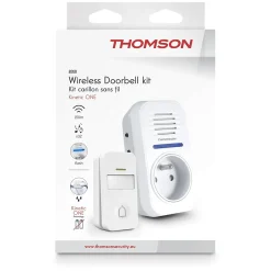 Thomson Sonnette Et Carillon-Carillon sans fil sans pile avec prise gigogne portée 150m - - 513131