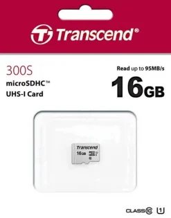 Transcend Accessoire Smartphone Et Tablette-Carte mémoire microSDHC 16GB 300S