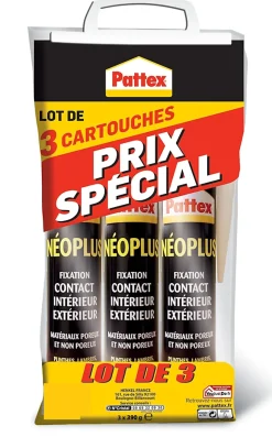 Pattex Colle-Cartouche Neoplus 345g vendue par 3 pièces