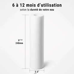 Sinea Cartouches anti-sédiments 9' 3/4 lot de 6 filtre à eau sous évier - 50 µm