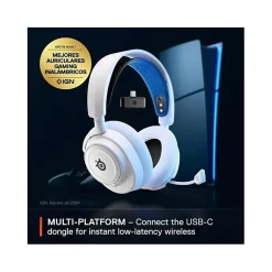 Steelseries Enceinte, Écouteur Et Casque-Casque Micro Gaming sans fil Arctis Nova 7P pour PS PC Mac Nintendo Switch Oculus Quest 2 et Android Blanc