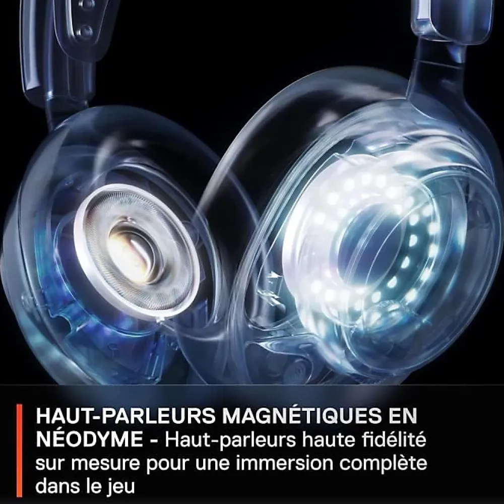 Steelseries Enceinte, Écouteur Et Casque-Casque Micro Gaming sans fil Arctis Nova 7P pour PS PC Mac Nintendo Switch Oculus Quest 2 et Android Blanc