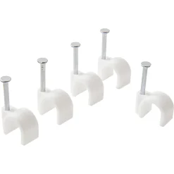 Diall 250 cavaliers ronds en nylon blanc assortiment