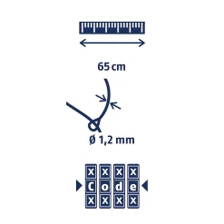 Abus Câble antivol avec combinaison néon jaune 65cm