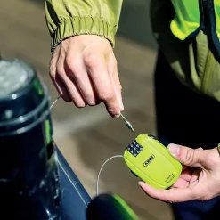 Abus Câble antivol avec combinaison néon jaune 65cm