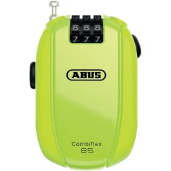 Abus Câble antivol avec combinaison néon jaune 65cm