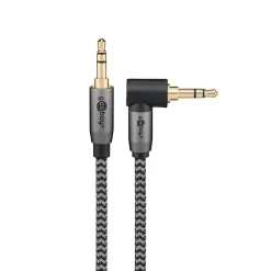 Goobay Câble audio Jack 3.5 coudé 90 or 1 m