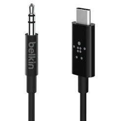 Belkin Chargeur Et Câble Usb-Câble audio Jack 3,5mm vers USB-C 90cm noir