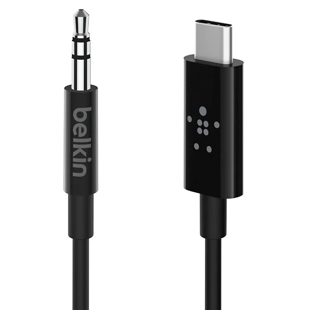 Belkin Chargeur Et Câble Usb-Câble audio Jack 3,5mm vers USB-C 90cm noir