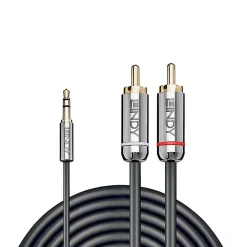 Lindy Câble Et Connectique Audio-Câble audio Jack 3.5mm - 2x RCA 5 m