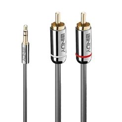 Lindy Câble Et Connectique Audio-Câble audio Jack 3.5mm - 2x RCA 3 mètres
