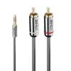 Lindy Câble Et Connectique Audio-Câble audio Jack 3.5mm - 2x RCA 2 mètres