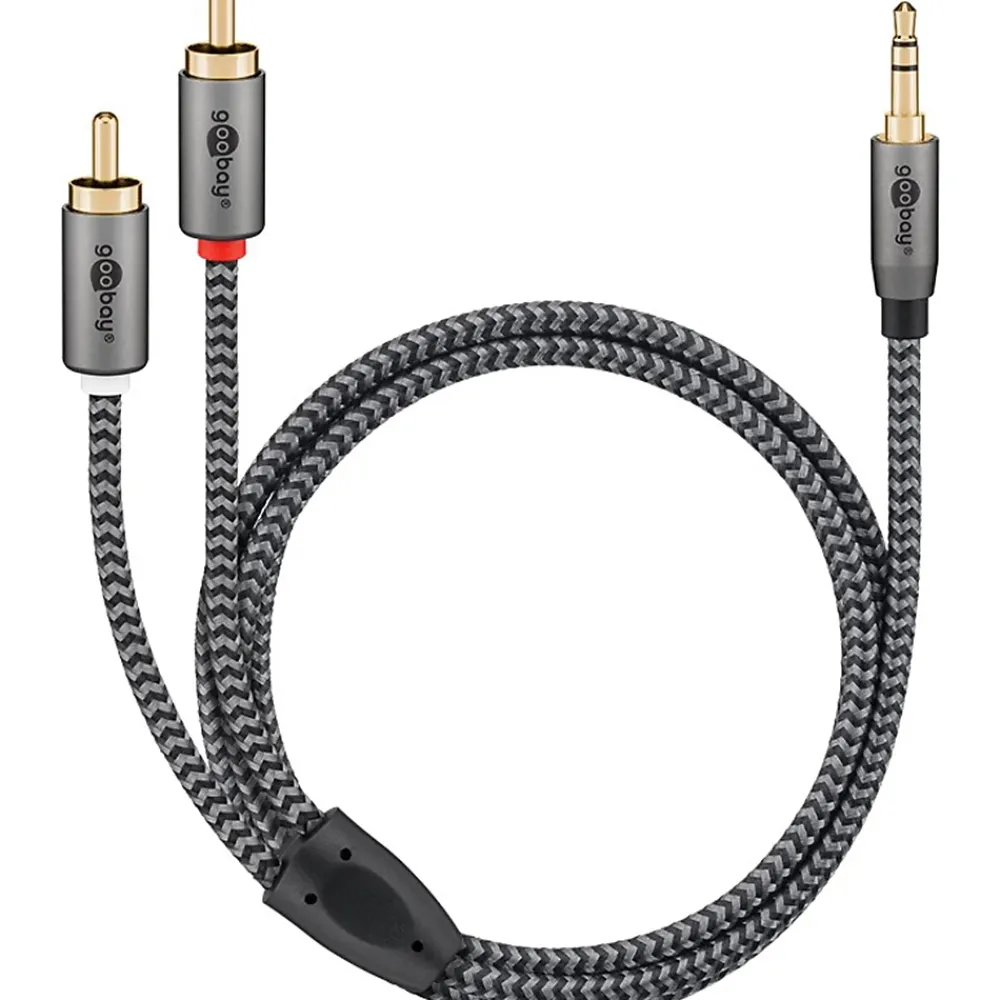 Goobay Câble Et Connectique Audio-Câble audio jack 3.5 - 2 RCA 5 mètres