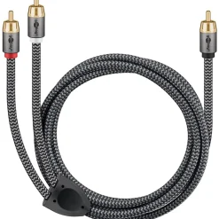 Goobay Câble Et Connectique Audio-Câble audio 1 RCA mâle - 2 RCA mâles 2 m